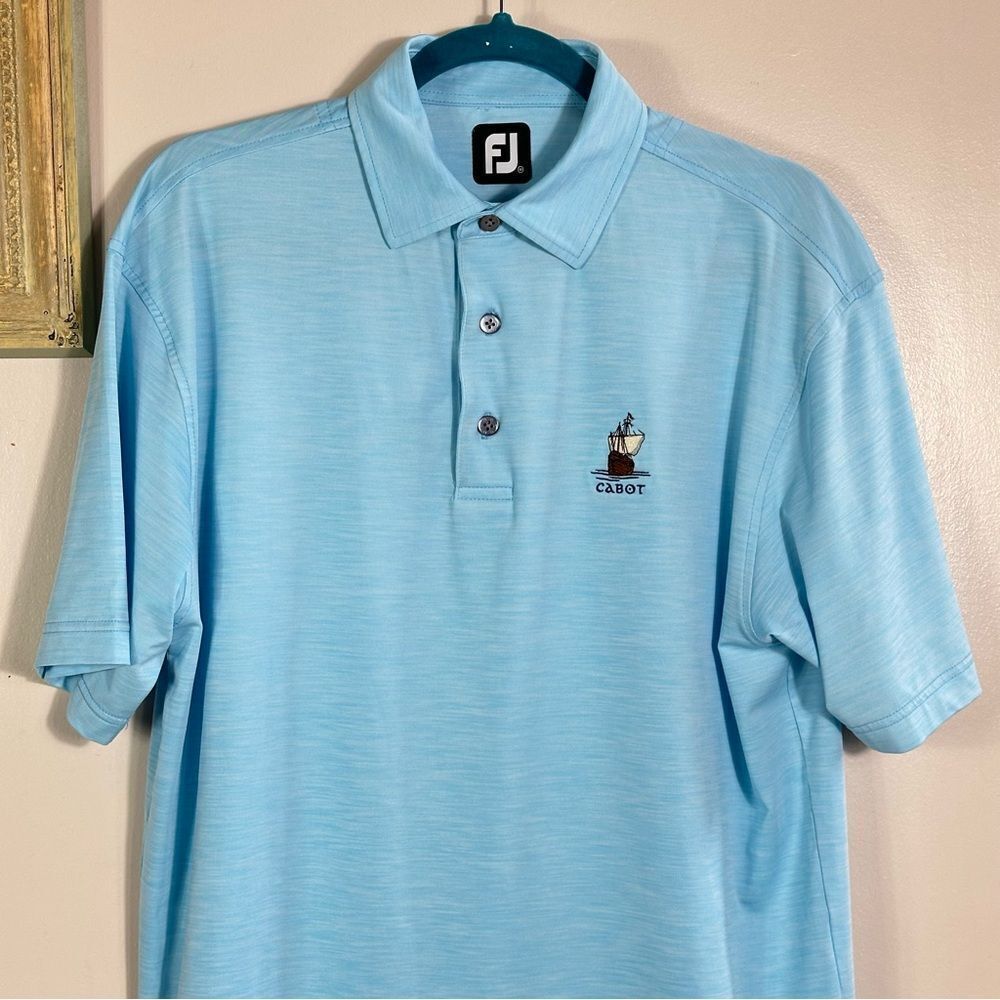 FootJoy Blue Polo Shirt Classic Golf Style